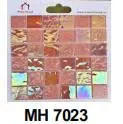 Gạch mosaic thủy tinh hồng, Mã MH 7023, KT vỉ 300x300 mm