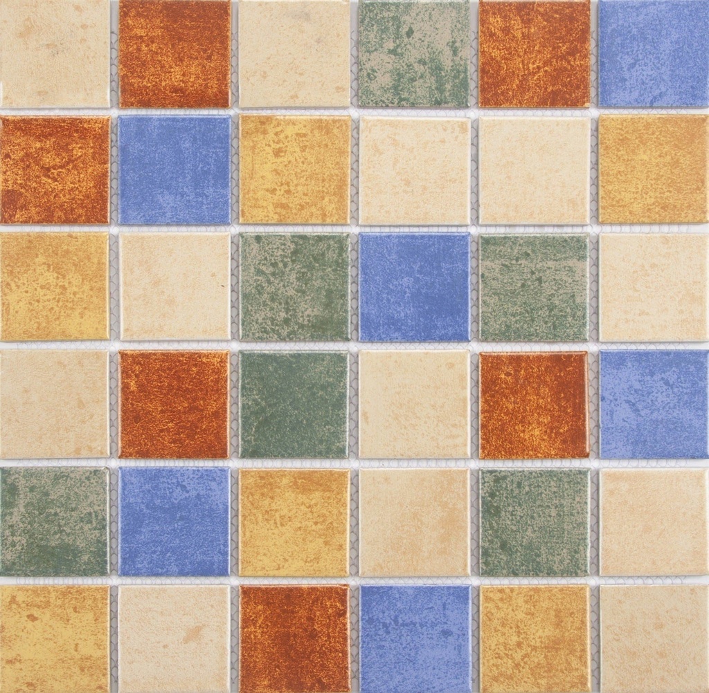 Mosaic Gốm 48x48mm Men Matt Mix Màu M059