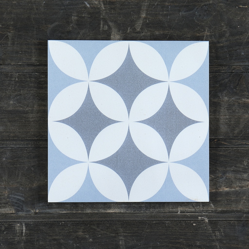 Gạch bông TQ, KT 200x200 mm, Xương Porcelain mặt mờ mã DC209