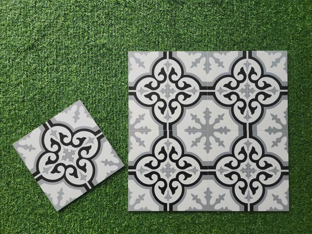 Gạch bông TQ, KT 300x300 mm, Xương Porcelain mặt mờ mã FG30151