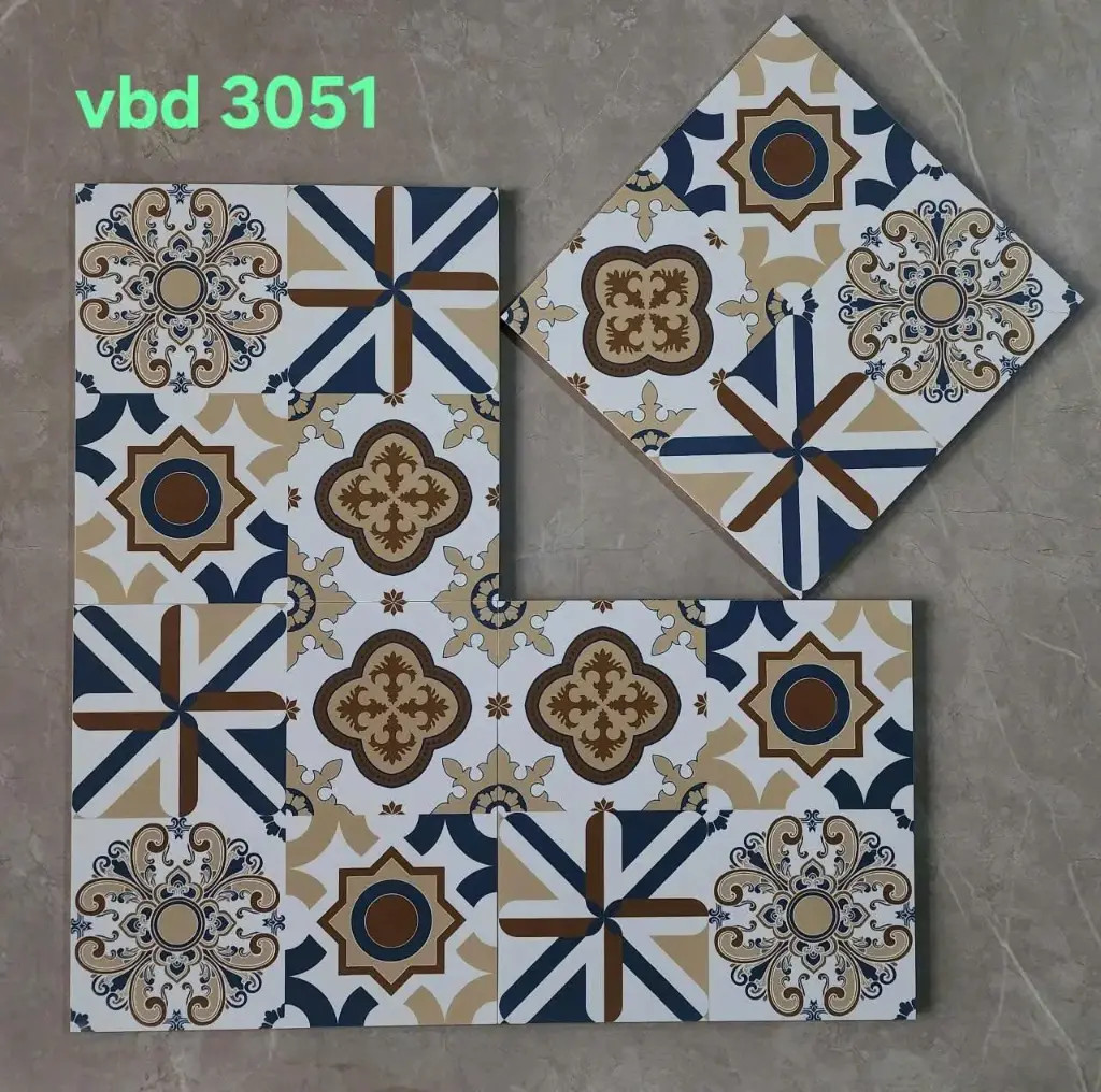 Gạch Bông 300x300 mm xương sứ VN mã 3051 (1h/1m/11v)