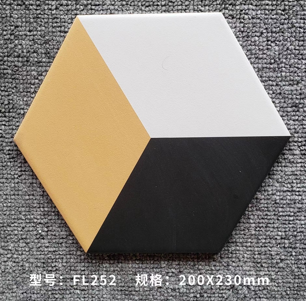 Gạch Bông lục giác 3D KT 200x230x115mm mã FL252