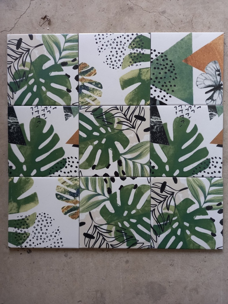 Gạch Bông mix hoa lá MHB 238 KT 200x200 mmcm