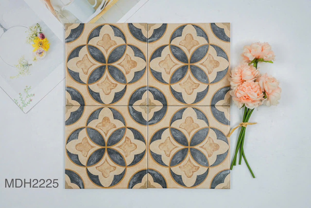 Gạch bông KT 200x200 mm mã MDH2225 (1h/1m/25v)
