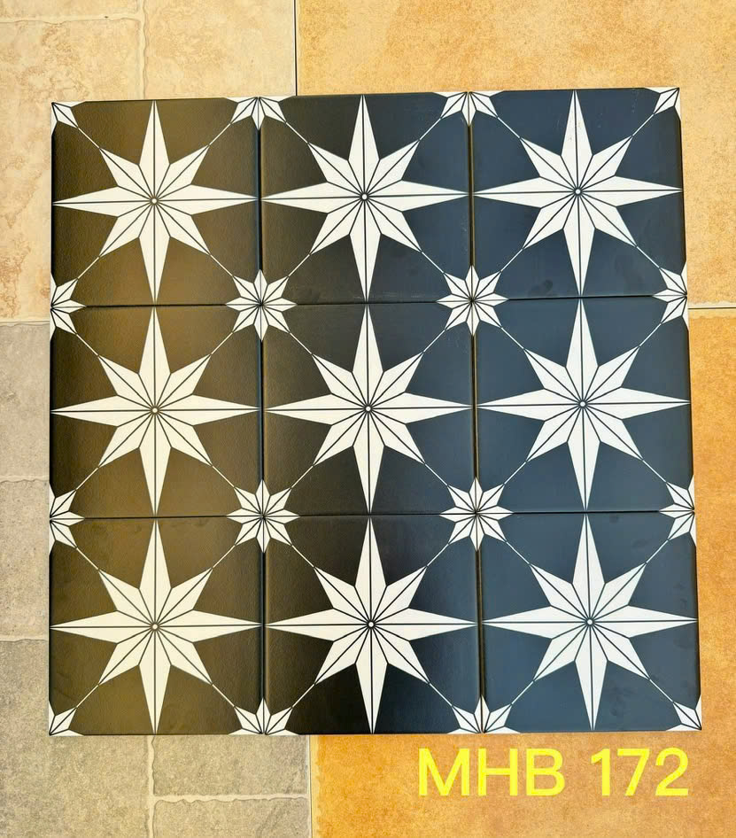 Gạch bông KT 200x200 mm mã MHB 172 (25 viên/1 thùng/1m2)
