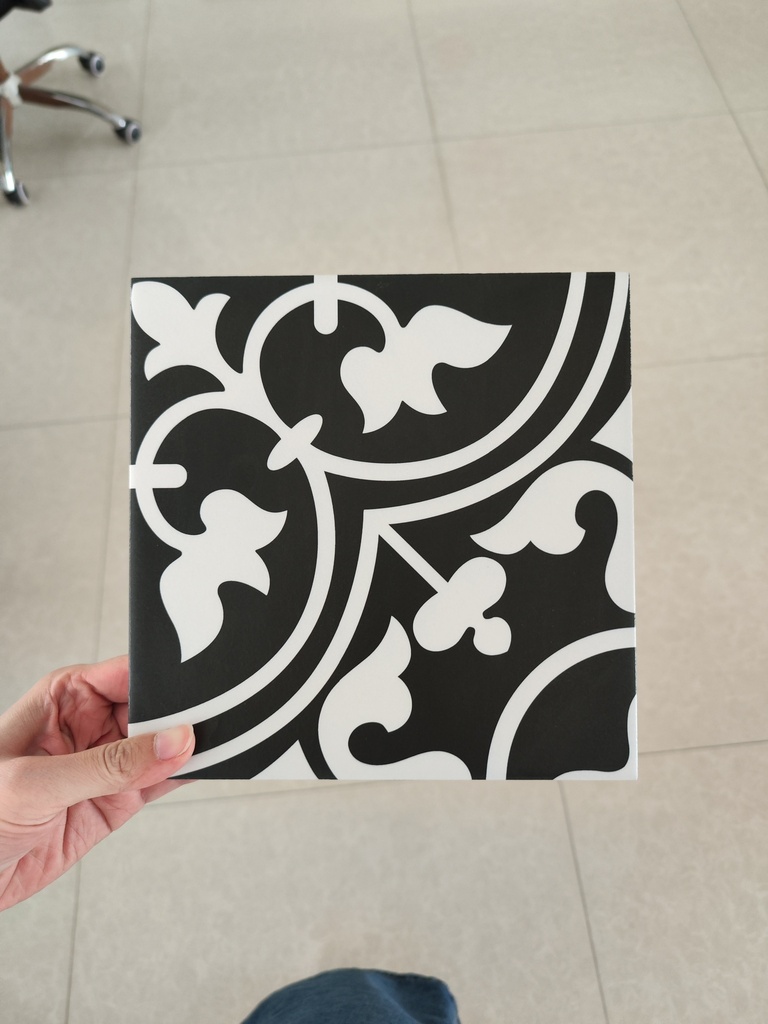 Gạch bông TQ, KT 200x200 mm, Xương Porcelain mặt mờ mã DS2907