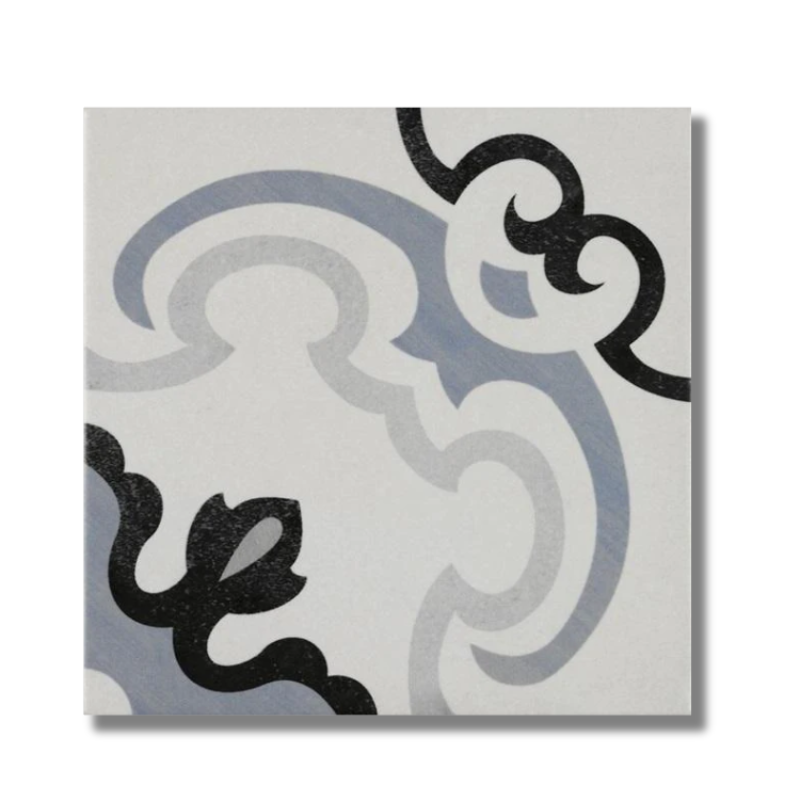 Gạch bông TQ, KT 200x200 mm, Xương Porcelain mặt mờ mã GB_DC267