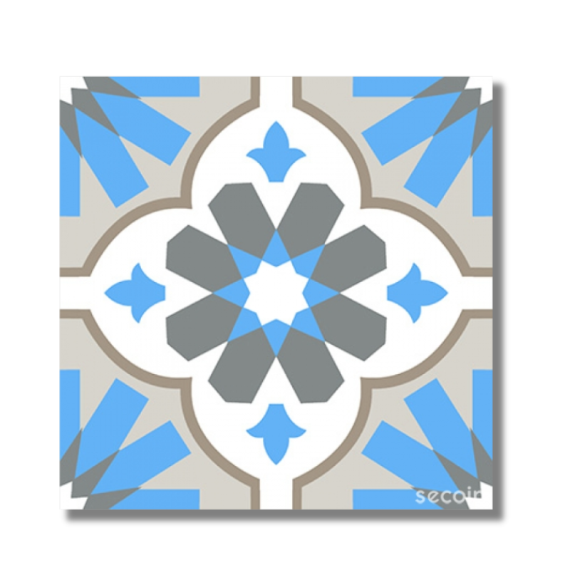 Gạch bông TQ, KT 200x200 mm, Xương Porcelain mặt mờ mã T2881