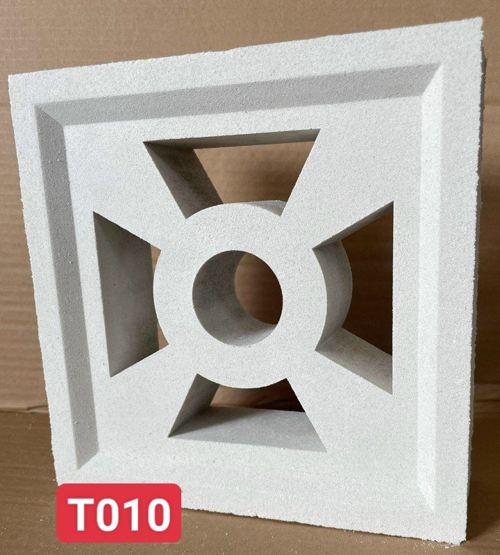 Gạch bông gió Trắng T010 kt 200x200 mmcm
