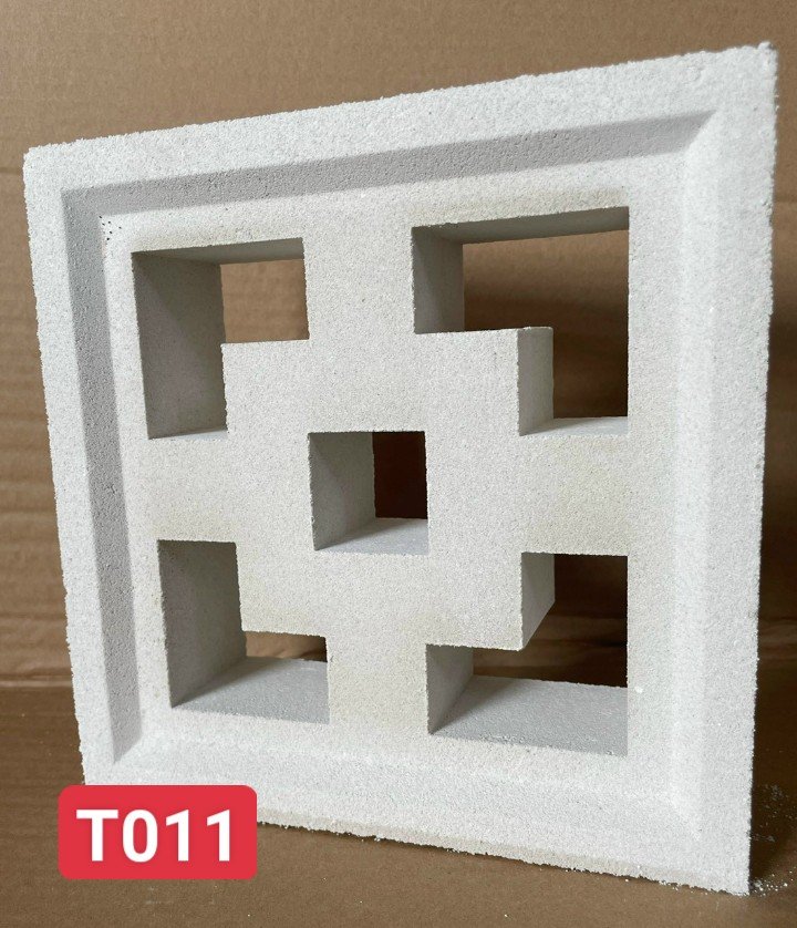 Gạch bông gió Trắng T011 kt 200x200mm