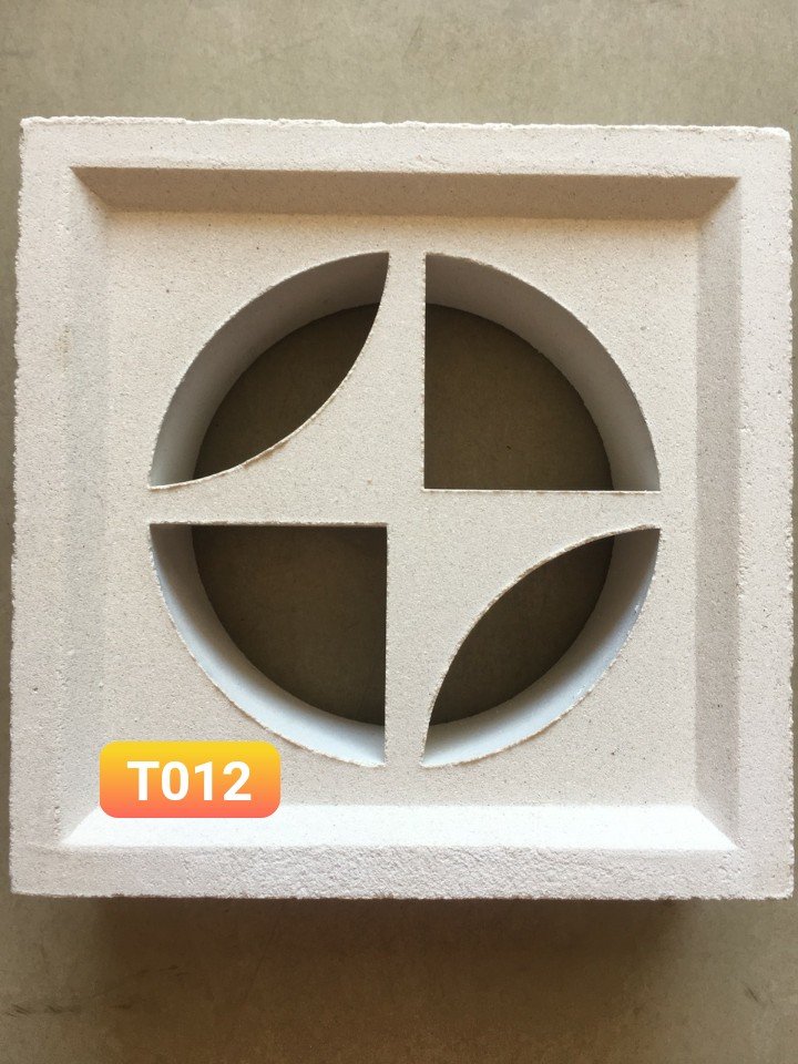 Gạch bông gió Trắng T012 kt 200x200mm