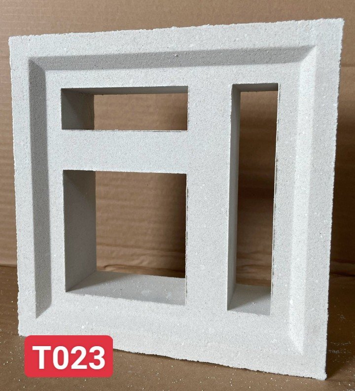 Gạch bông gió Trắng T023 kt 200x200mm