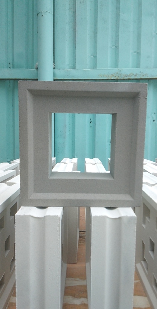 Gạch bông gió xám T 002X KT 200x200mm