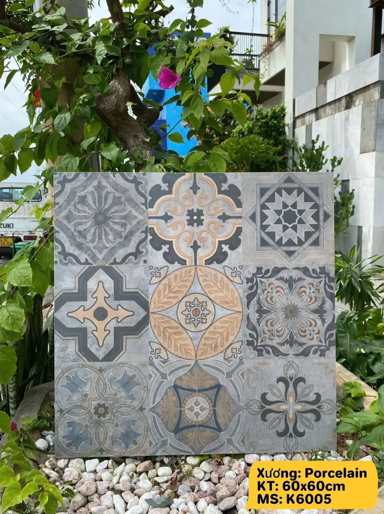 Gạch bông men 600x600mm mã K6005