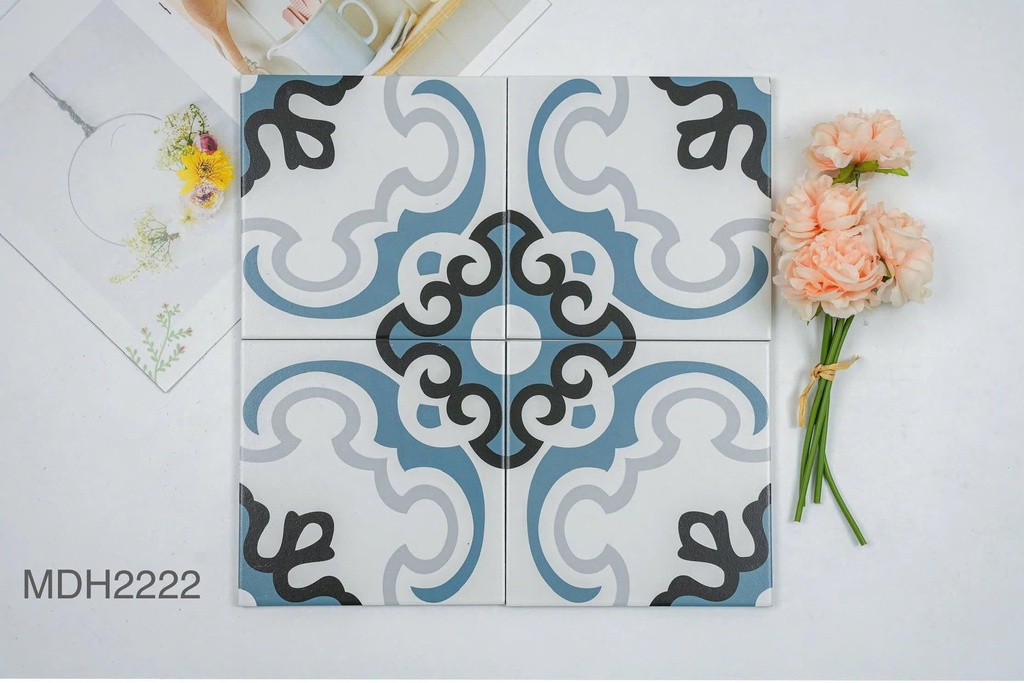 Gạch bông nhập khẩu 200x200 mm xương Porcelain (MDH2222)