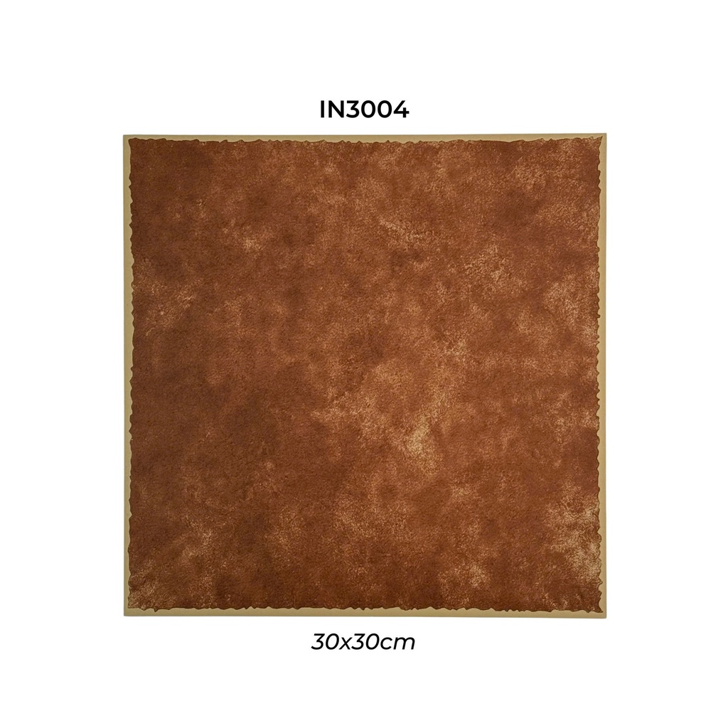 Gạch bông nâu giả cổ IN3004 KT 300x300 mmcm
