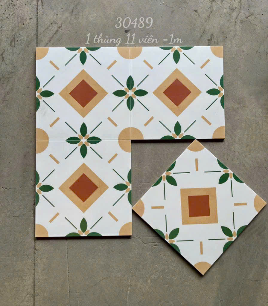 Gạch bông trang trí 300x300 mm mã 30489