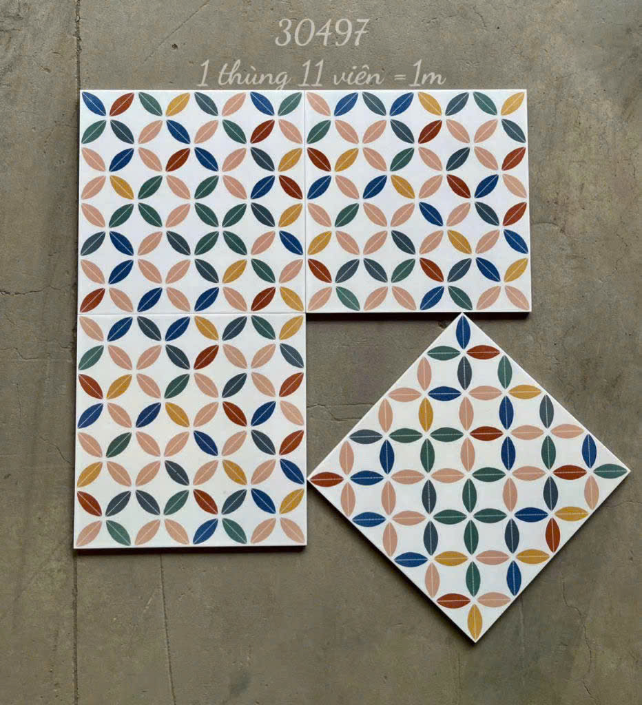 Gạch bông trang trí 300x300 mm mã 30497