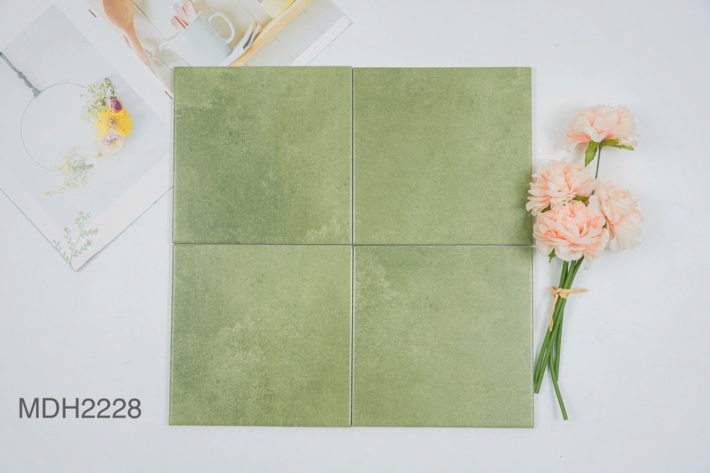 Gạch bông xanh MDH 2228 KT 200x200 mm