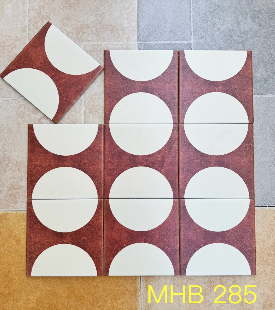 Gạch bông đỏ Xs2003 KT 200x200 mm