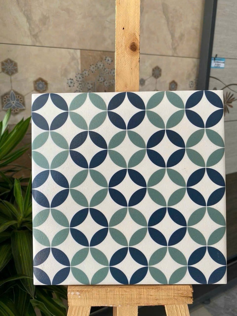 Gạch bông đồng tiền xanh ND248 KT 200x200 mmcm