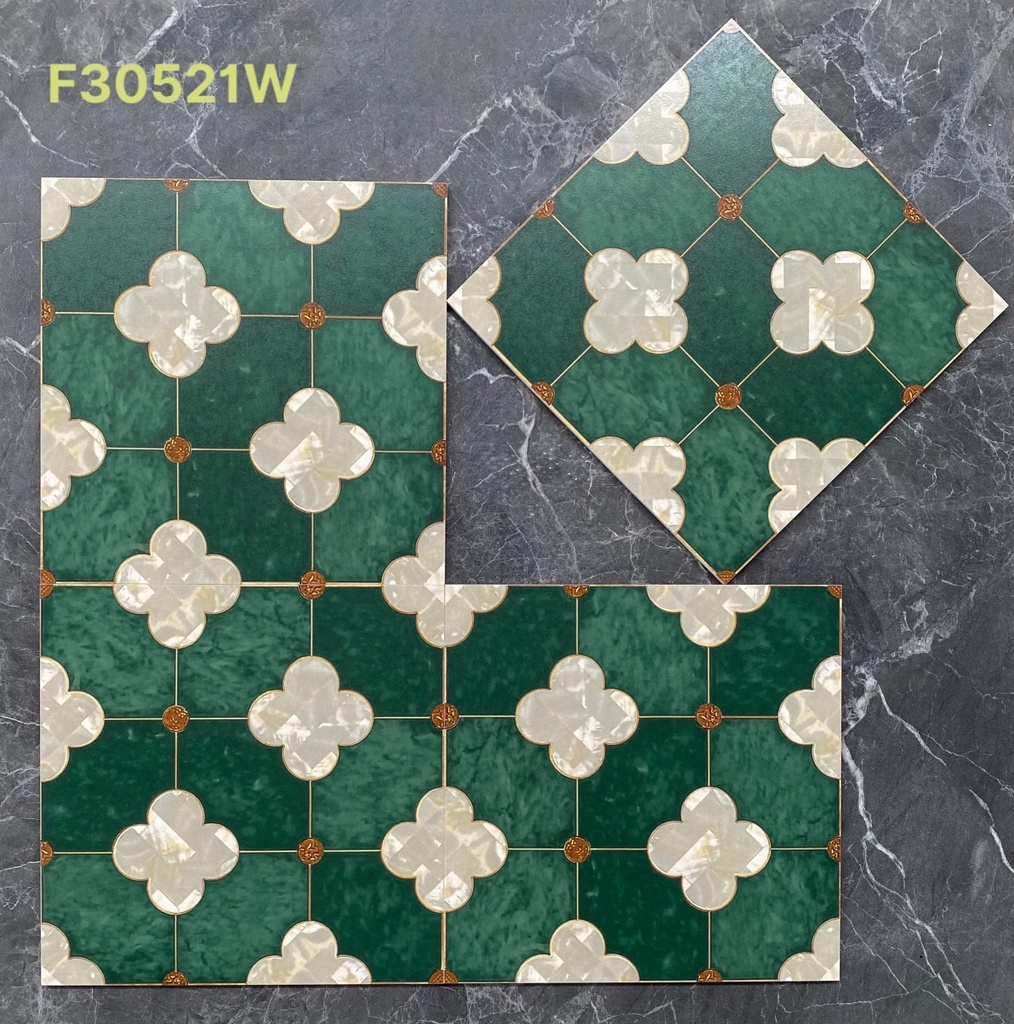 Gạch bông TQ, KT 300x300 mm, Xương Porcelain mặt mờ mã 3125 