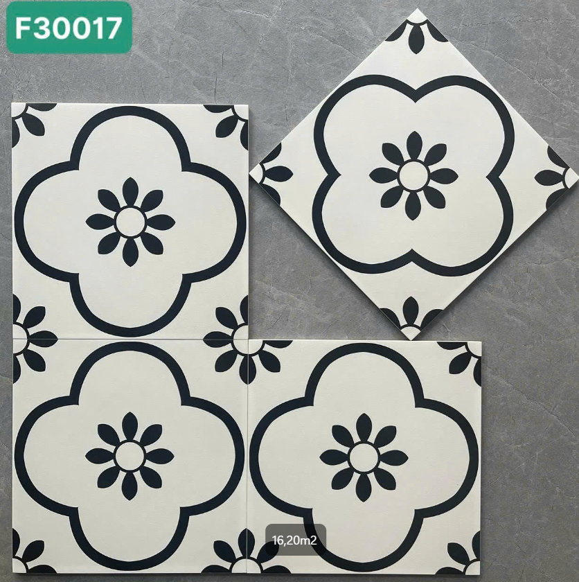 Gạch Bông Nhập Khẩu Men Matt kt 300x300 mm mã F30017