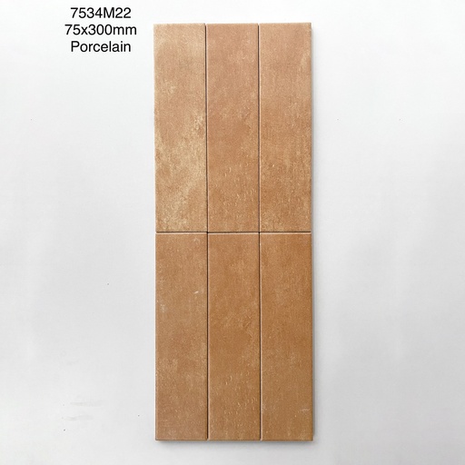 [7534M22] Gạch thẻ Porcelain VN mờ phẳng KT 75x300mm mã MD7534M22 (1h/1m/44v/19.5kg)