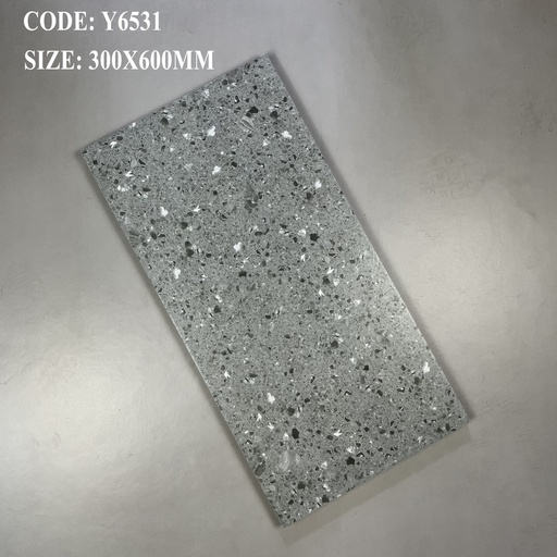 [Y6531_SA] Gạch terrazzo VN, KT 300x600 mm xương ceramic mặt mờ mã Y6531_SA loại 1 