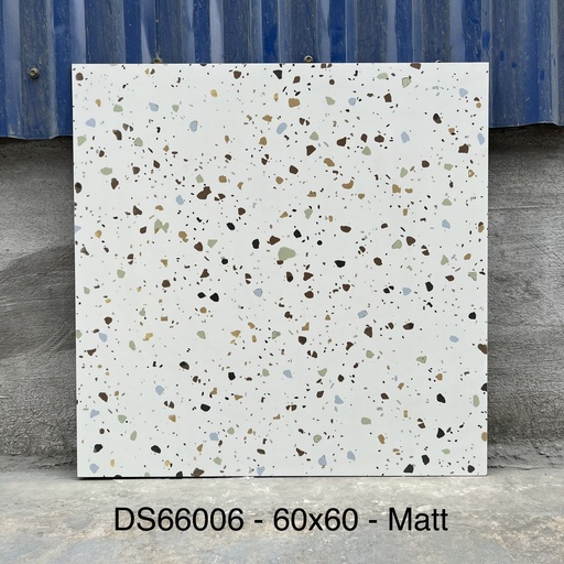[DS66006(6906)] Gạch Terrazzo TQ, KT 600x600mm, Xương Porcelain mặt mờ mã DS66006 (6906)
