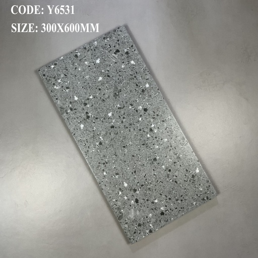 [cũ23T6531_S] Gạch Terrazzo ceramic KT 300x600mm hàng ưu Y6531_S (1h/1.44m/8v)