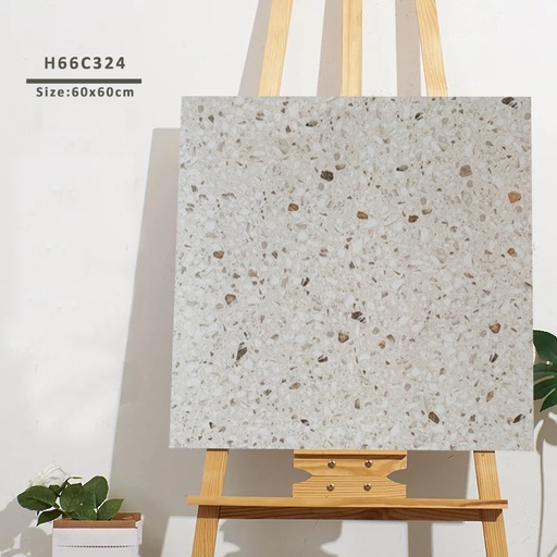 [cũ1955H66C324] Gạch Terrazzo 600x600mm Men Matt H66C324