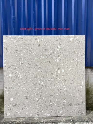 [cũ2012DSM8131] Gạch Terrazzo TQ, KT 800x800mm, Xương Porcelain mặt mờ mã DSM8131