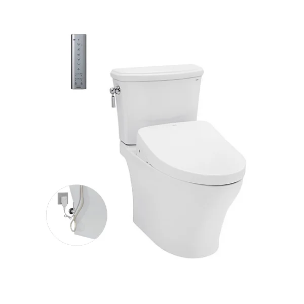 [CS986GW11XW] Bàn cầu hai khối kèm nắp rửa điện tử WASHLET dòng S7 CS986GW11XW