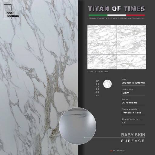 [AF.10.61.1093] Gạch 60x120 dày 10 ly Mờ mịn cao cấp AF.10.61.1093