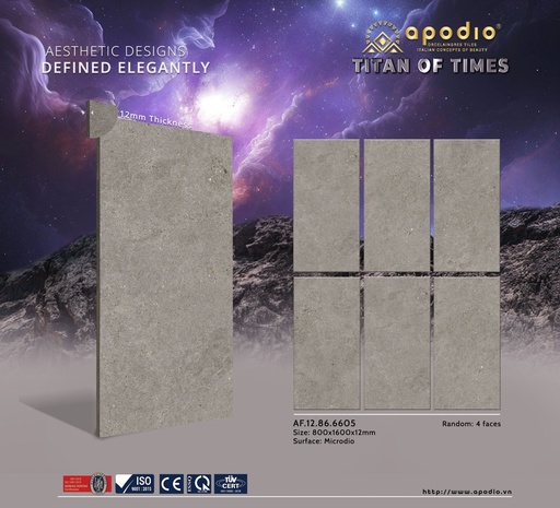 [AF.12.86.6605] Gạch Apodio 80x160 AF.12.86.6605 dày 12mm (Bottega Stone)