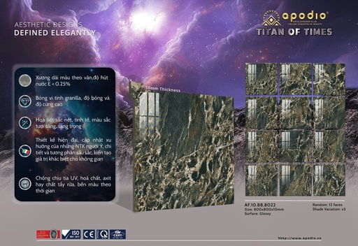 [AF.10.88.8022] Gạch Apodio 80x80 AF.10.88.8022 - Bóng