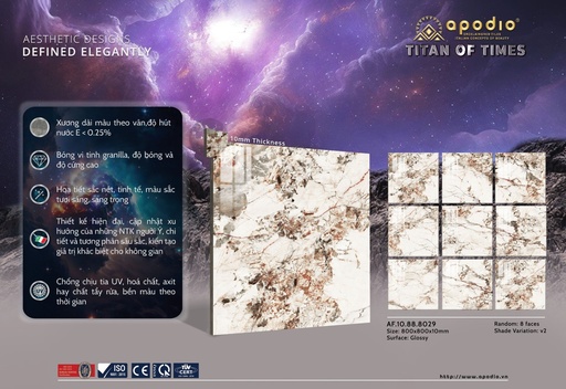 [AF.10.88.8029] Gạch Apodio 80x80 AF.10.88.8029 - Bóng
