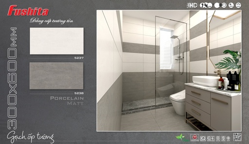 [TP5238] Gạch 300x600mm Men Matt Vân Xi Măng TP5238