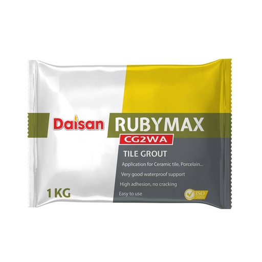 [RCM-C+] Keo chà mạch Rubymax RCM-C màu ghi (Túi 1kg)