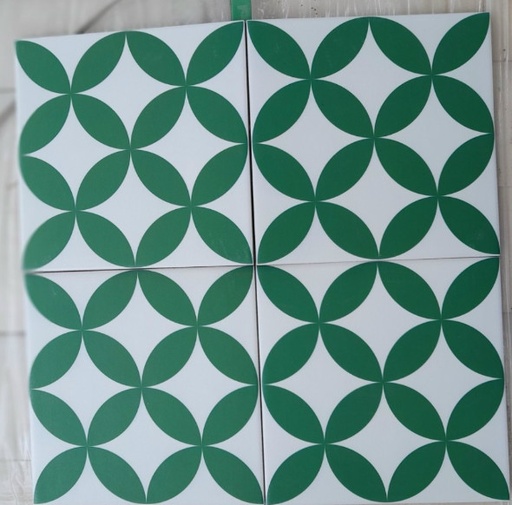 [LZ22] Gạch bông đồng tiền xanh KT 200x200 mm mã LZ22