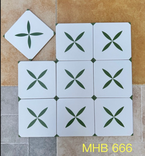 [MHB 666] [MHB 666] Gạch Bông Men Matt kt 200x200 mm Mã MHB 666
