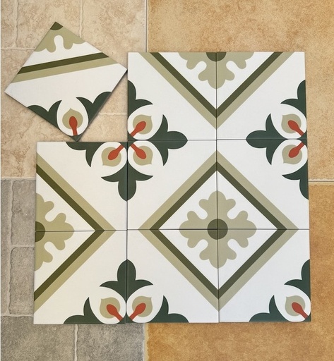 [MHB 168] Gạch bông 200x200 mm mã MHB 168