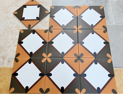 [MHB 338] Gạch bông 200x200 mm mã MHB 338