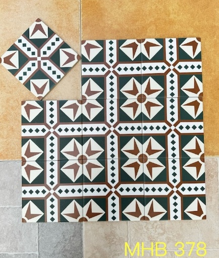 [MHB 378] Gạch bông 200x200 mm mã MHB 378