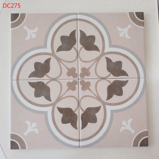 [GB_DC275] Gạch bông TQ, KT 200x200 mm, Xương Porcelain mặt mờ mã DC275