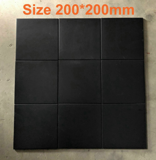 [DC91] Gạch Bông 200x200 mm Men Matt Màu Đen DC91