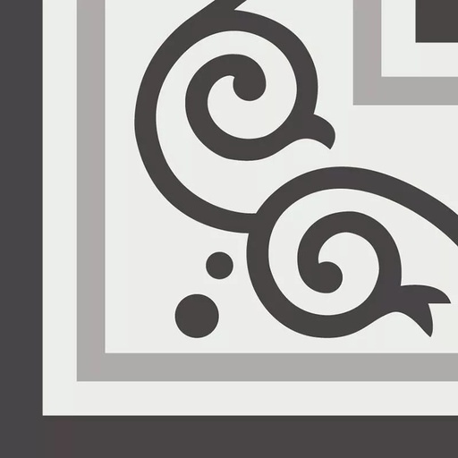 [GB_DC22053B] Gạch bông góc TQ, KT 200x200, Xương Porcelain mặt mờ mã GB_DC22053B