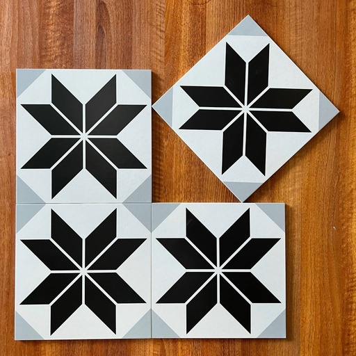 [GB_F30027 (MF3005)] Gạch bông TQ, KT 300x300 mm, Xương Porcelain mặt mờ mã F30027 (MF3005) (1h/1m/11v)