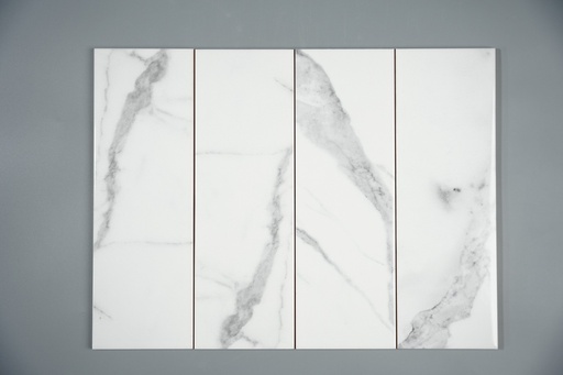 [0208-2] Gạch thẻ VN KT100x300mm trắng bóng vân khói mã 0208-2 loại 1